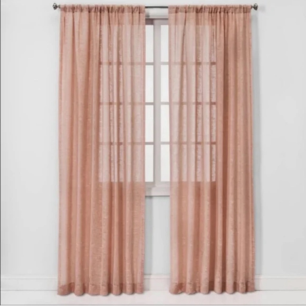 Project 62 Pink Sheer Curtains